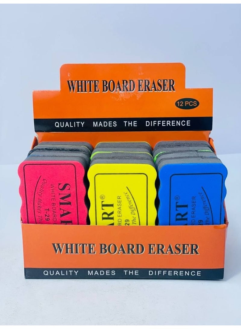 Whiteboard Eraser Set (4 Colors) Pack: 4 pieces - Image 3