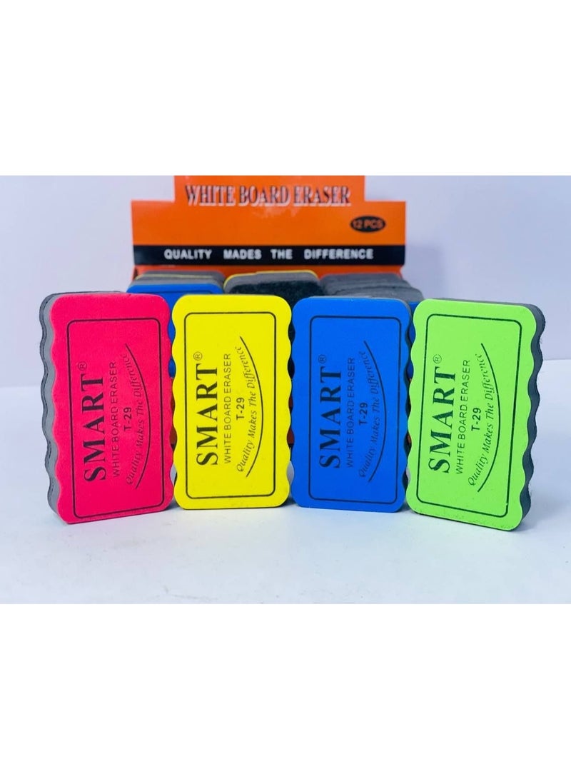 Whiteboard Eraser Set (4 Colors) Pack: 4 pieces - Image 1