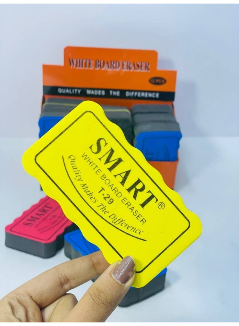 Whiteboard Eraser Set (4 Colors) Pack: 4 pieces - Image 2