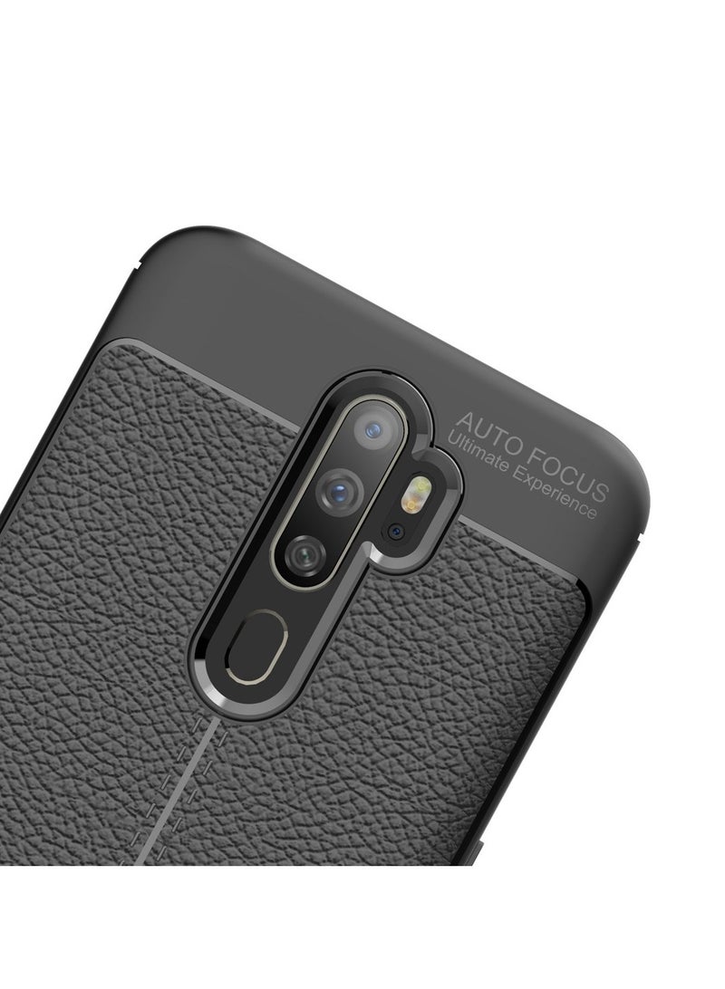 AUTO FOCUS Silicone Case cover shock-resistant Design 2 camera protection compatible with Oppo A9 2020/A5 2020 (Black) - Image 3