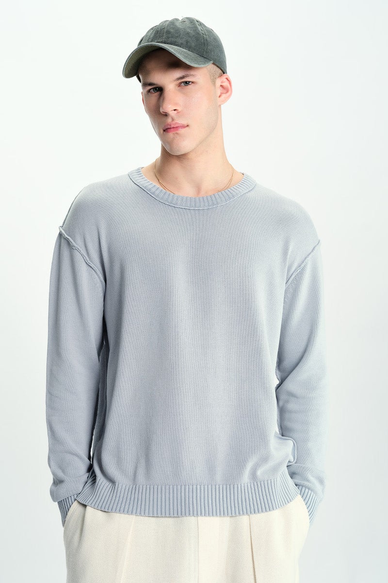 Bonkers Corner Grey Mode Crewneck Sweatshirt For Men's - Image 1