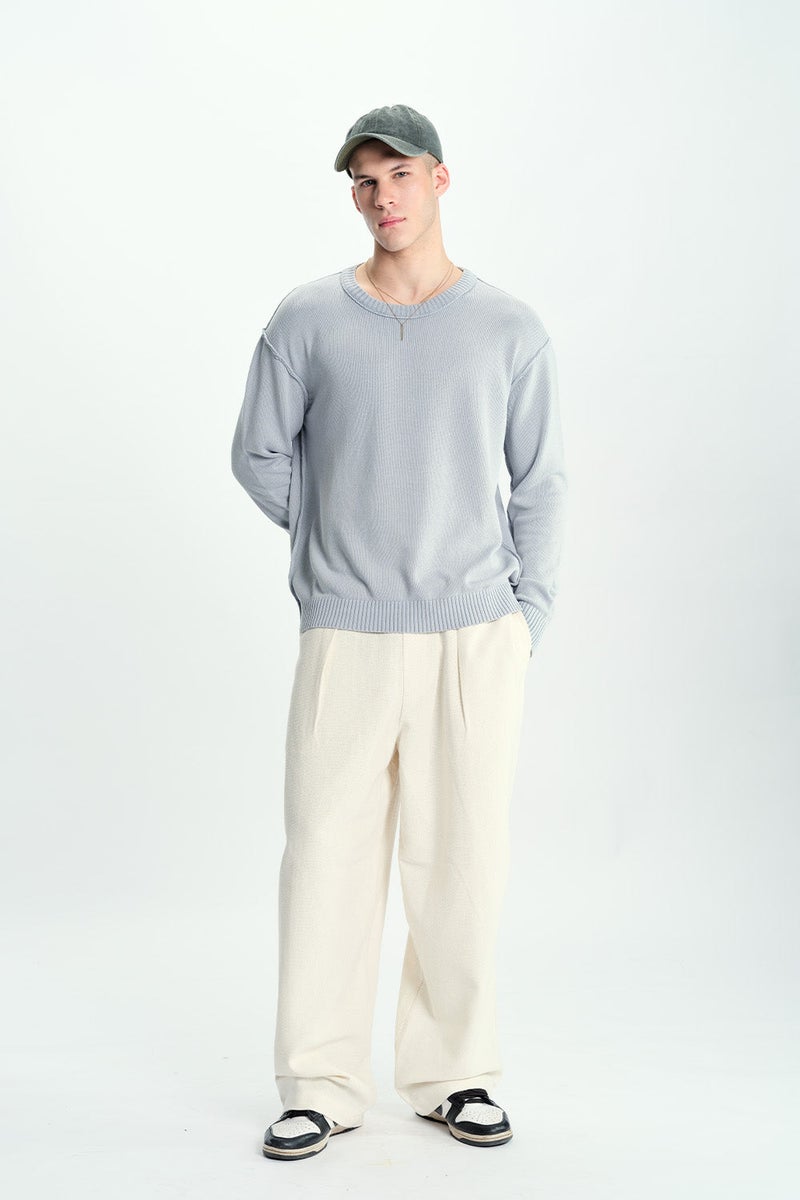 Bonkers Corner Grey Mode Crewneck Sweatshirt For Men's - Image 2