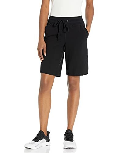 Danskin Women's Plus SizeEssentials Bermuda Short Essential, Black, 3X - Image 1