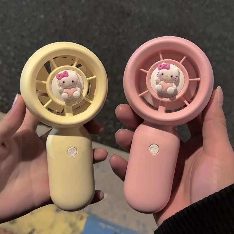 مروحة محمولة صغيرة لطيفة على شكل قطة قابلة للشحن عبر USB - Image 3