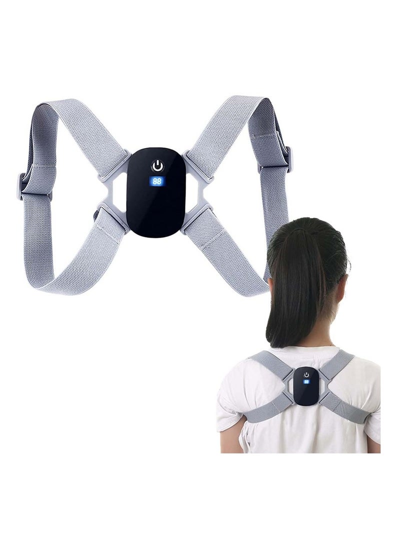 SYOSI Smart Posture Corrector, Upper Back Brace with Vibration Intelligent Posture Reminder, Help to Keep Right Posture to Keep a Good Habit, Posture Trainer for Women, Kids, Men  - Image 1