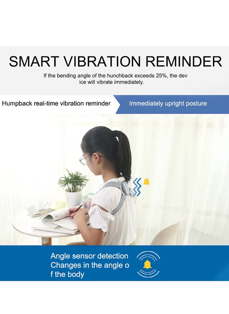 SYOSI Smart Posture Corrector, Upper Back Brace with Vibration Intelligent Posture Reminder, Help to Keep Right Posture to Keep a Good Habit, Posture Trainer for Women, Kids, Men  - Image 3