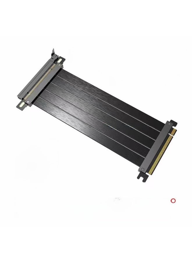 كابل تمديد رسومات PCIE 3.0 4.0 5.0 Pcie16X منفذ محول رسومات ألعاب الفيديو - اللون: أبيض إصدار 3.0 180 درجة - الطول: 20 سم (كابل تمديد الرسومات الصناعية/الإلكترونية)