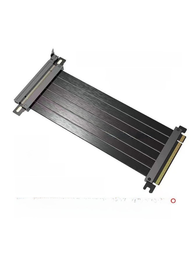 كابل تمديد رسومات PCIE 3.0 4.0 5.0 Pcie16X منفذ محول رسومات ألعاب الفيديو - اللون: أبيض إصدار 3.0 180 درجة - الطول: 20 سم (كابل تمديد الرسومات الصناعية/الإلكترونية)