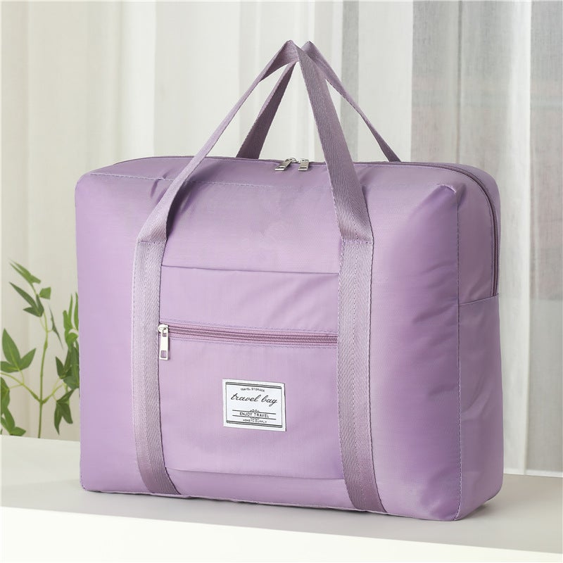 Large Capacity Travel Tote with Wheels Purple
