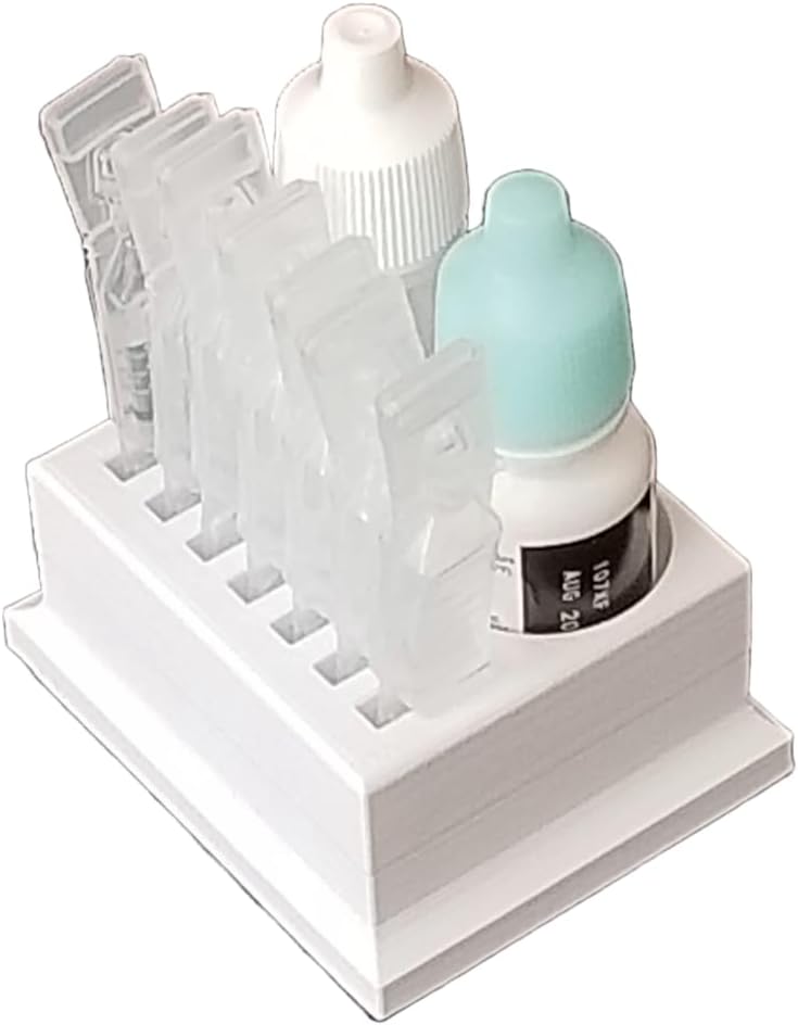 Znet3D Eye Drop Vials & Bottles Holder & Storage - Holds 7 Vials & 2 Bottles (Pink) - Image 5
