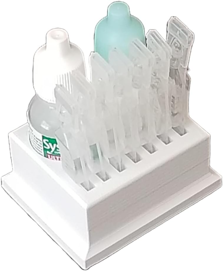 Znet3D Eye Drop Vials & Bottles Holder & Storage - Holds 7 Vials & 2 Bottles (Pink) - Image 4