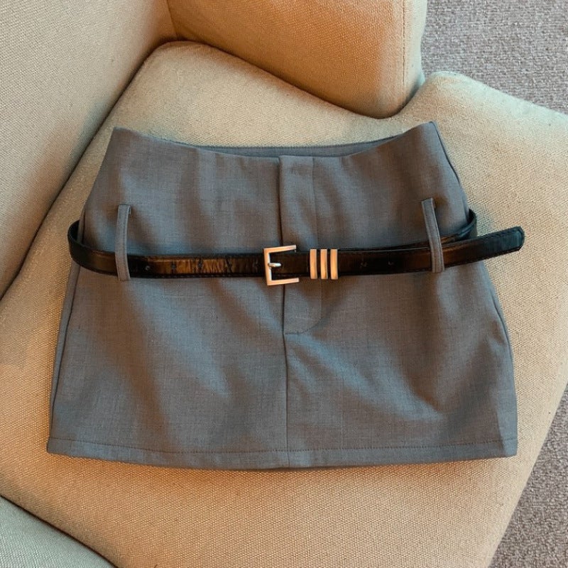 2024 Summer Plus Size Korean Style Design Sense Spice Girls Niche High Waist Slim Elegant Skirt Hip Suit Skirt - Image 1