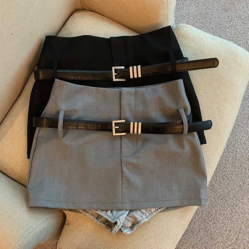2024 Summer Plus Size Korean Style Design Sense Spice Girls Niche High Waist Slim Elegant Skirt Hip Suit Skirt - Image 3