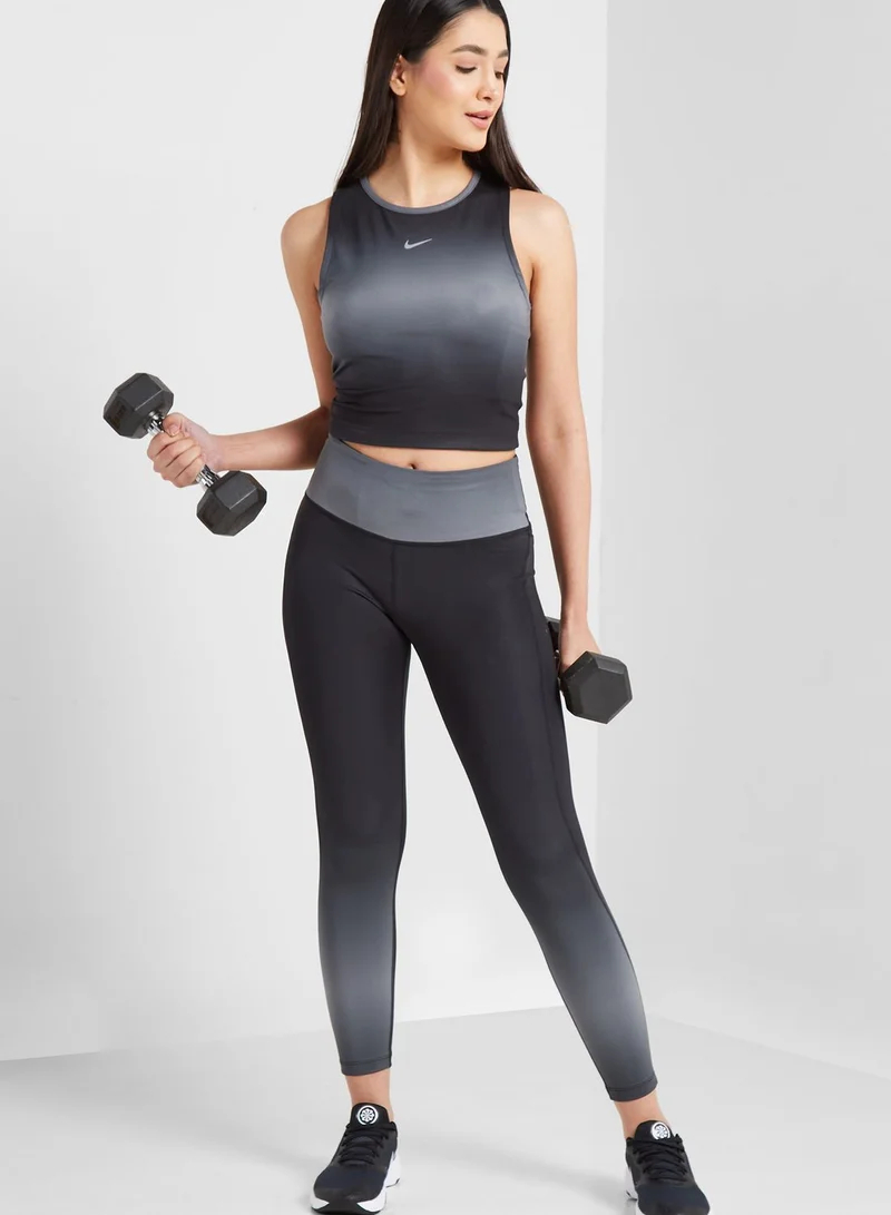 Nike Dri-Fit Swoosh Printed Cropped Top