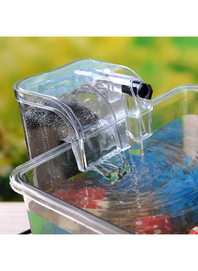 Neostyle Small Aquarium Filter, Hanging Silent Bio-Cotton Filtration & Adjustable Water Flow for Small Aquariums & Fish Tanks  - Image 1