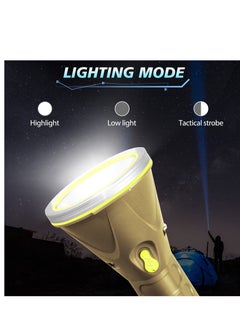 KASTWAVE Rechargeable 45W LED Flashlight, 10000Lumens, IP65 Waterproof, 9600mAh High Power, Super Bright 3 Light Modes, Portable Outdoor Home Handheld Zoomable Spotlight Emergency Camping Flashlight  - Image 4
