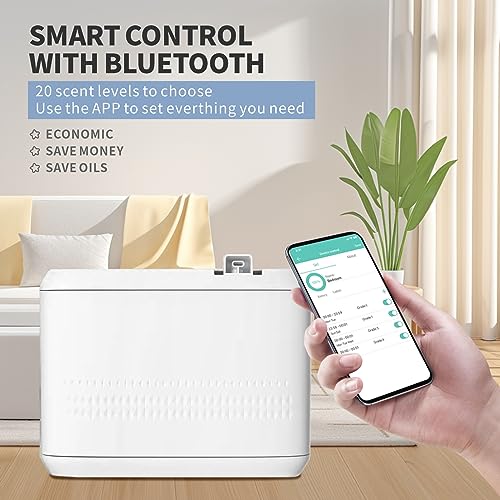 BAIESHIJI Smart Scent Air Machine for Home, Hotel, Spa, and Office,850ML HVAC Scent Diffuser for Essential Oils,Waterless Aromatherapy Diffuser, Cover Up to 4500 Sq.Ft - Image 3
