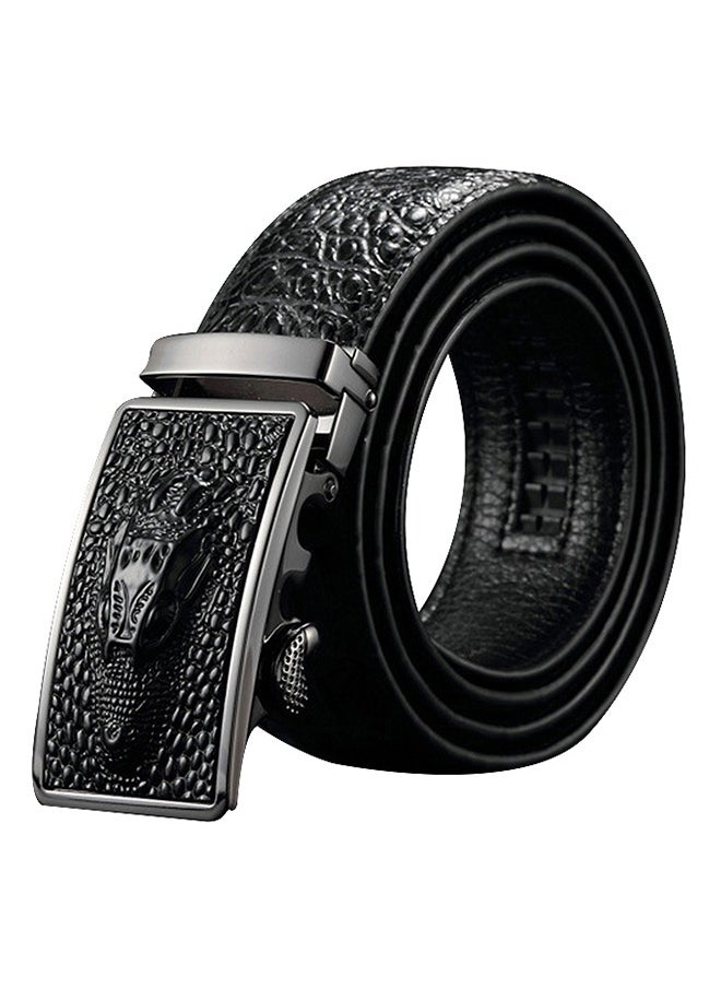Generic Ratchet Belt for Men,Upgraded Tail Hidden Design mens belt Leather for Dress Pant Shirt Oxfords,Micro Adjustable  - Image 1