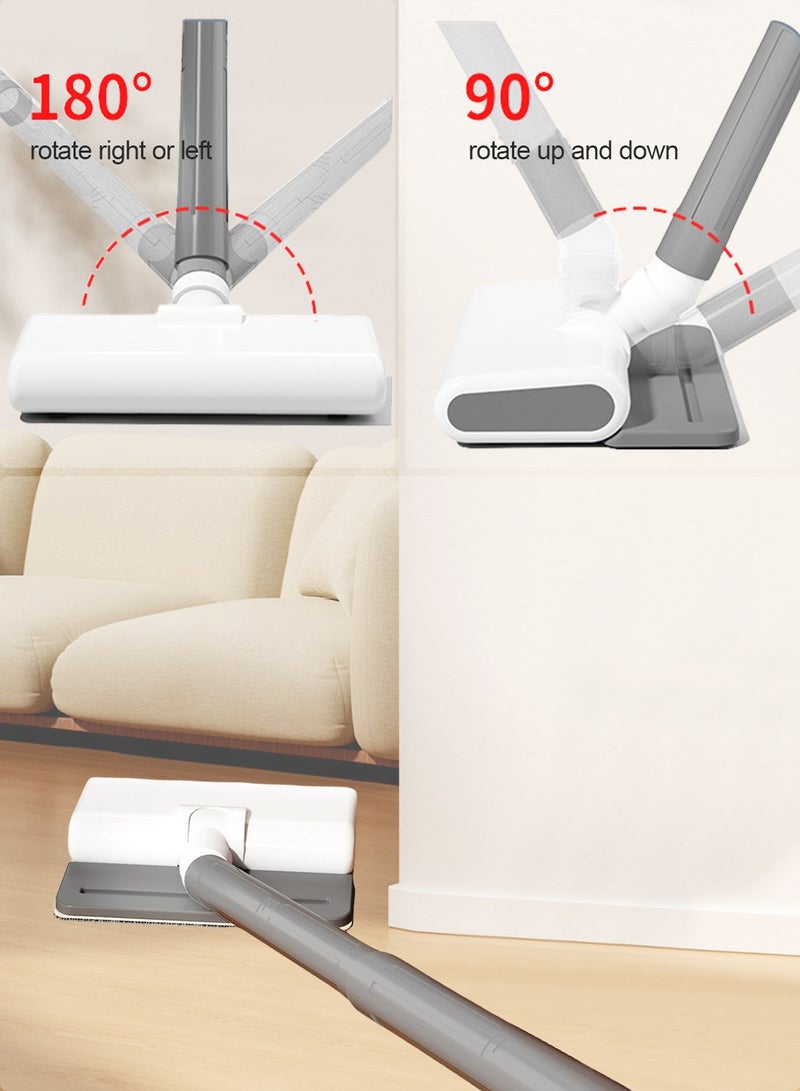 AiQi V8 Cordless Stick Vacuum Cleaner with Detachable Wet Mopping, 180°+90° Swivel Head, 18KPa Suction, 30-Min Runtime, 5-Layer Filtration, Lightweight for Hard Floor & Carpet - Image 3