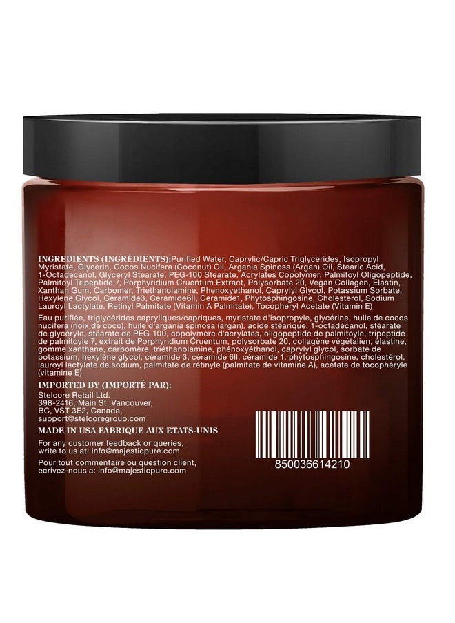 Majestic Pure - MAJESTIC PURE Whipped Argan Oil Body Butter for Women & Men - With Ceramides, Vitamin E & A & Vegan Collagen - For Skin, Face, & Appearance of Wrinkles & Fine Lines - 8oz - Image 1