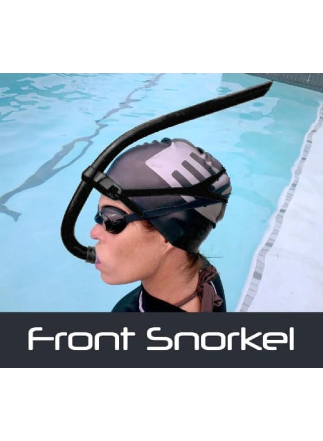 Front-mounted swimming snorkel with silicone mouthpiece | Comfortable swim snorkel for training and snorkeling - Image 2