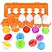 CPSYUB Toddler Toys 18 Month Toys Christmas Eggs Gifts for 1 2 3 Year Old GirlsBoys Montessori Matching Eggs Educational Color Shape Recognition Skills Learning Toys BPA Free - Image 2