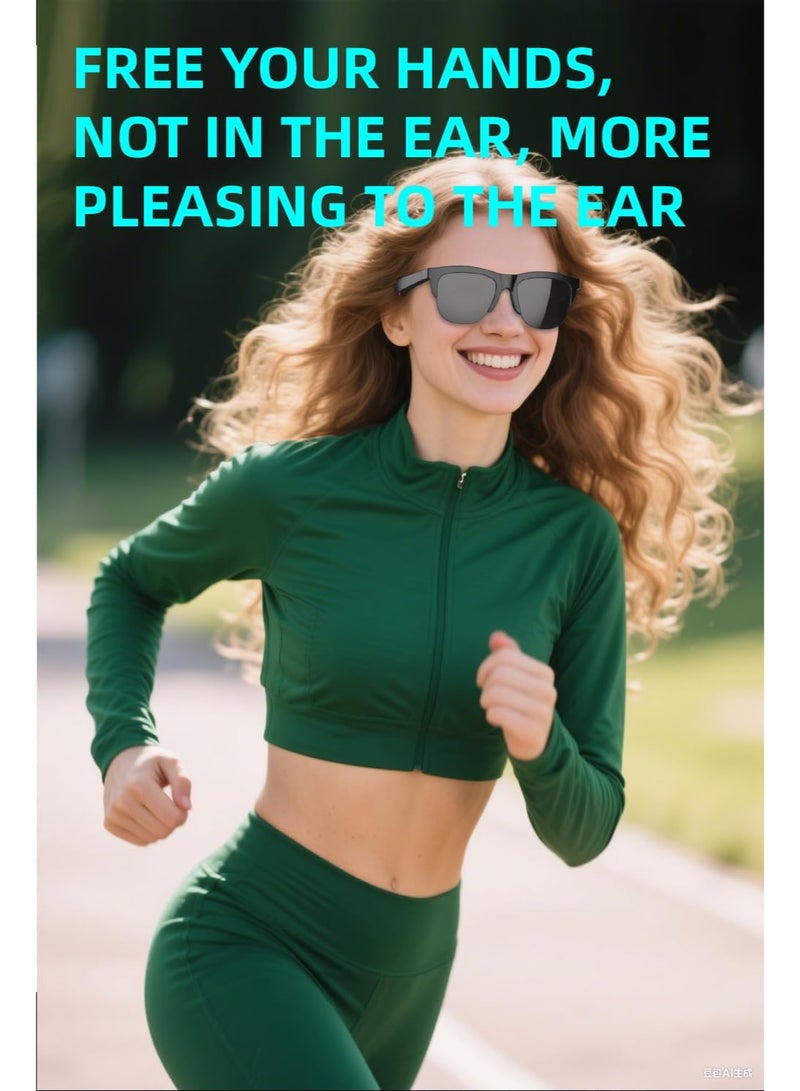 Smart Wireless Audio Glasses – Bluetooth 5.3 UV Protection Sunglasses with Hi-Fi Sound, Air Conduction & Touch Control - Image 3