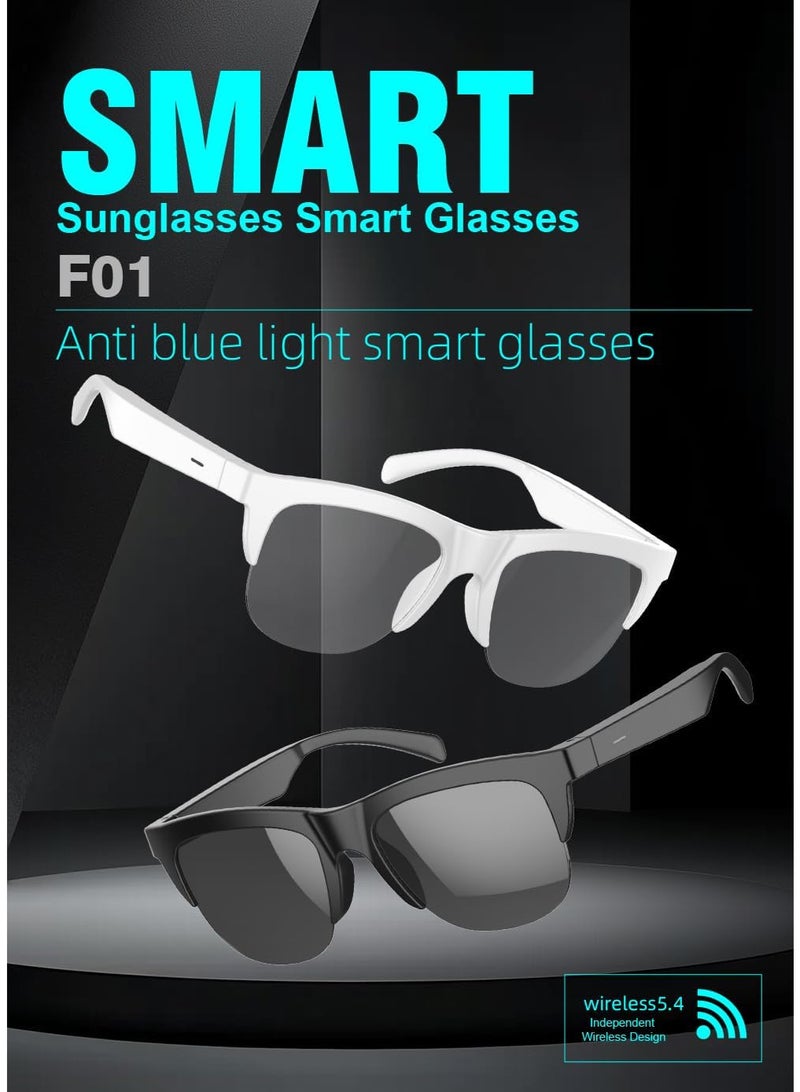 Smart Wireless Audio Glasses – Bluetooth 5.3 UV Protection Sunglasses with Hi-Fi Sound, Air Conduction & Touch Control - Image 2