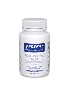 Pure Encapsulations Pure Encapsulations Alpha Lipoic Acid 100 mg | ALA Supplement for Liver Support, Antioxidants, Nerve and Cardiovascular Health, Free Radicals, and Carbohydrate Support* | 60 Capsules  - Image 1