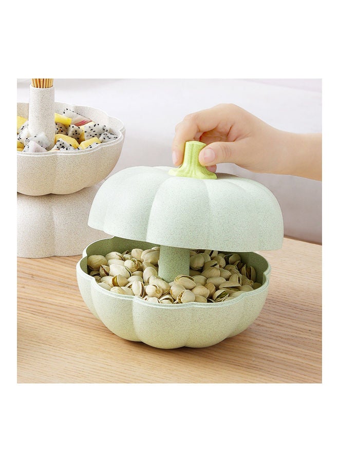 Loquat Lovely Pumpkin Shape Fruit Box Green - Image 3