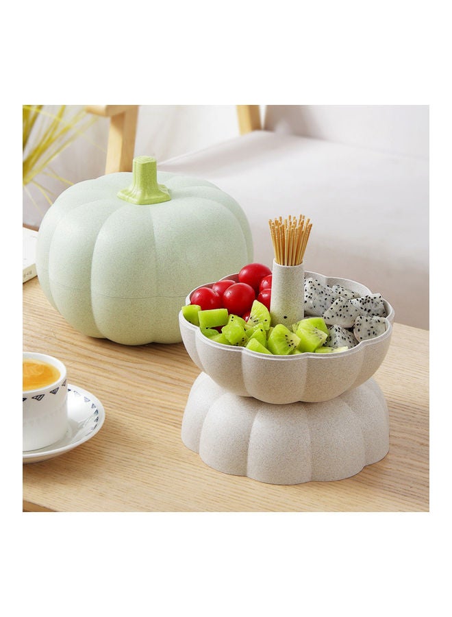 Loquat Lovely Pumpkin Shape Fruit Box Green - Image 4