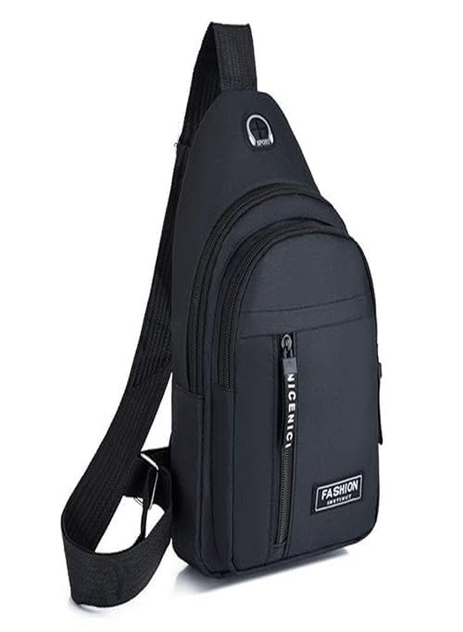 ABUDIT Sling Chest Bag For Men Waterproof Sling Backpack Bag Cross body Bag for Travel | Hiking | Jogging | Gym | Picnic & Daily Use - Image 3