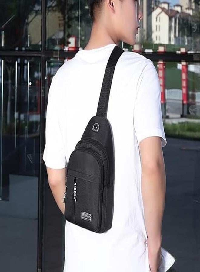 ABUDIT Sling Chest Bag For Men Waterproof Sling Backpack Bag Cross body Bag for Travel | Hiking | Jogging | Gym | Picnic & Daily Use - Image 4