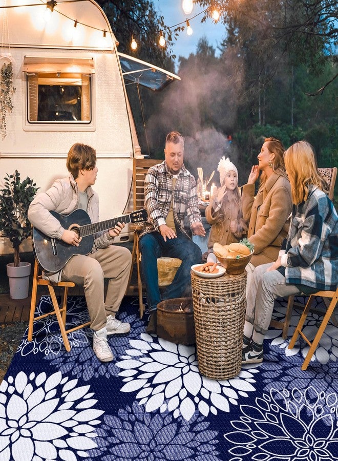 LuxStep Outdoor Rug Waterproof Outdoor Plastic Straw Rug Reversible Patio Rug Mat Outdoor Decor Large Area Mats for RV, Picnic, Backyard, Deck, Balcony, Porch, Beach, Camping, 6'x 9',Blue - Image 2