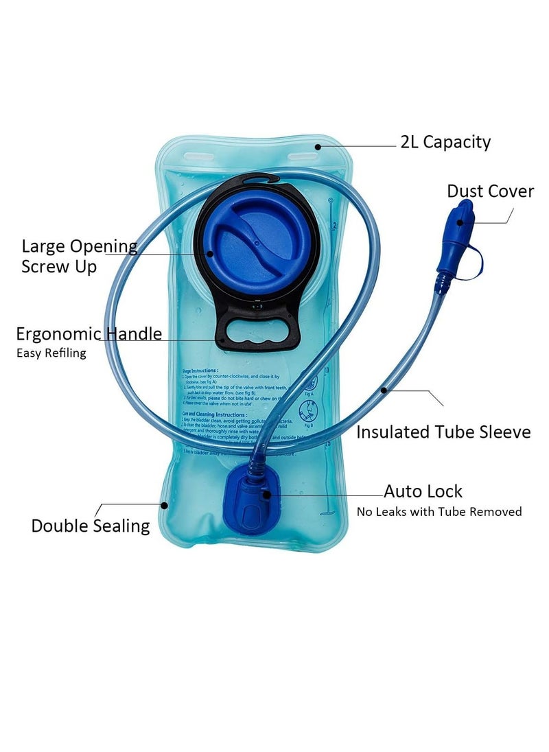 Meetion Hydration Bladder - 2L Water Reservoir, Replacement Water Bladder BPA Free, Leak Proof Hydration Pack for Running Cycling Hiking Camping Climbing  - Image 2