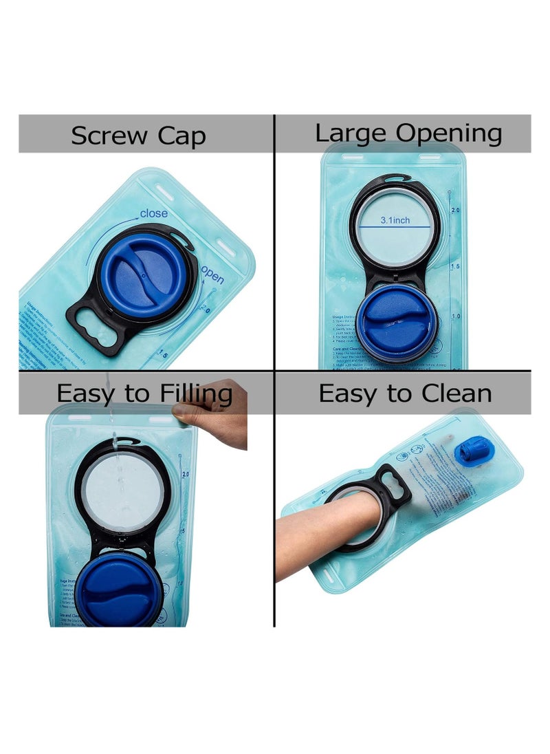 Meetion Hydration Bladder - 2L Water Reservoir, Replacement Water Bladder BPA Free, Leak Proof Hydration Pack for Running Cycling Hiking Camping Climbing  - Image 3