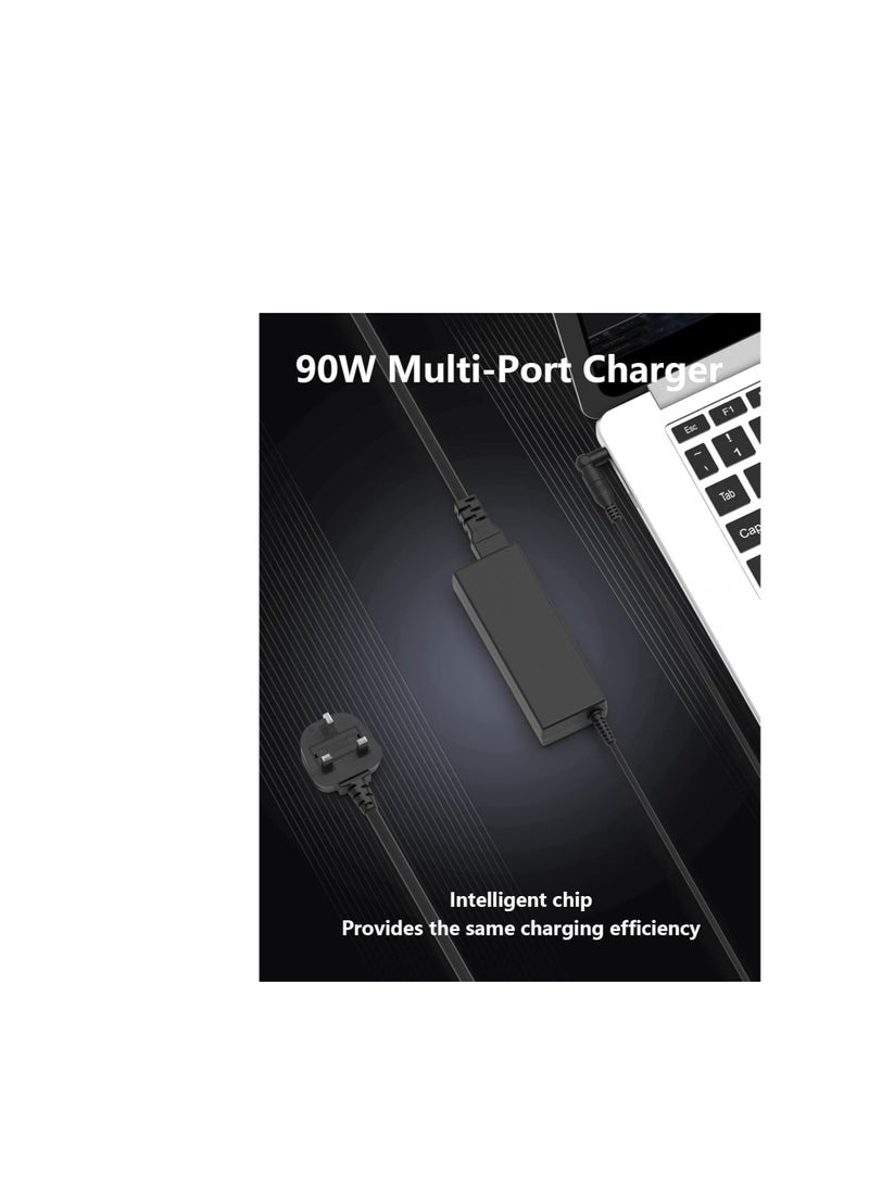 Terabyte 90W Universal Laptop Charger AC Power Adapter with 15 Tips Compatible with Lenovo HP Dell Acer Asus Samsung Sony Gateway Notebook Ultrabook Chromebook Power Cord - Image 2