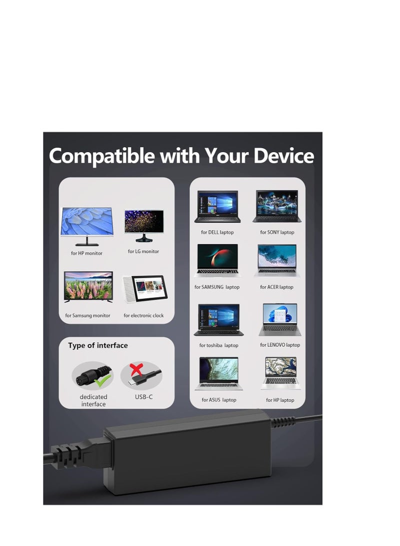 Terabyte 90W Universal Laptop Charger AC Power Adapter with 15 Tips Compatible with Lenovo HP Dell Acer Asus Samsung Sony Gateway Notebook Ultrabook Chromebook Power Cord - Image 3