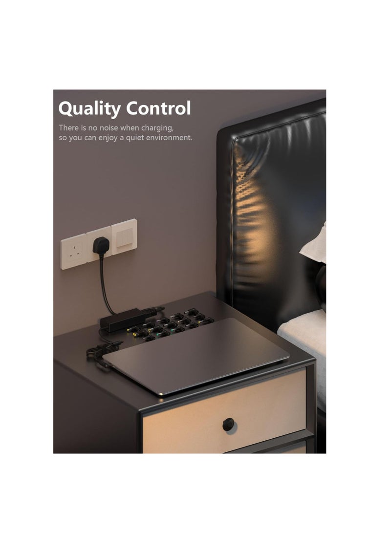 Terabyte 90W Universal Laptop Charger AC Power Adapter with 15 Tips Compatible with Lenovo HP Dell Acer Asus Samsung Sony Gateway Notebook Ultrabook Chromebook Power Cord - Image 4