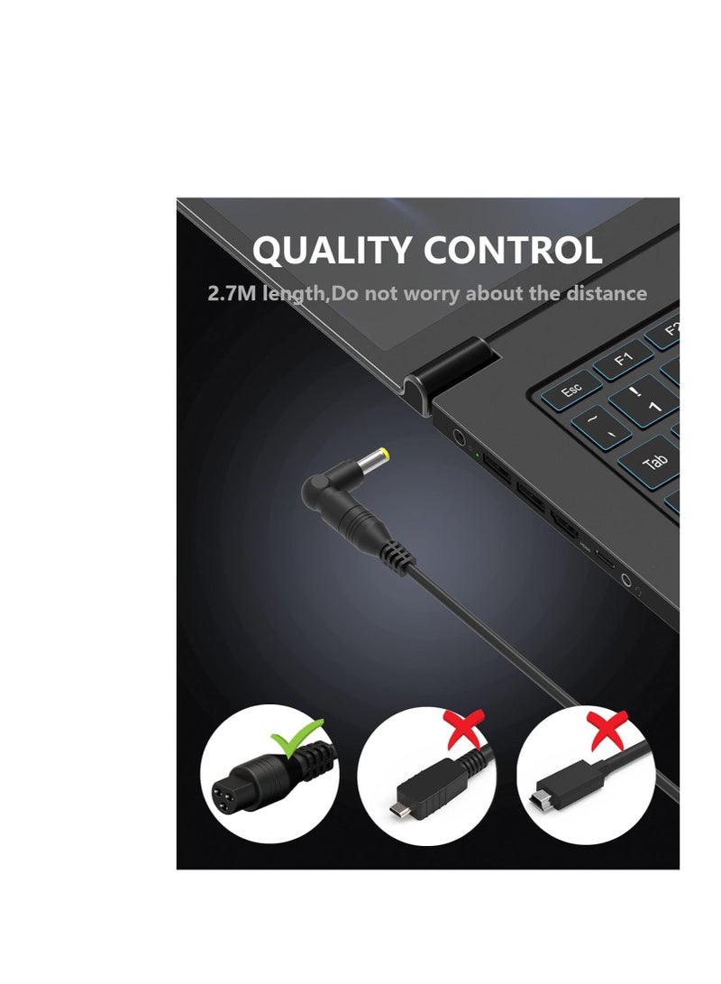 Terabyte 90W Universal Laptop Charger AC Power Adapter with 15 Tips Compatible with Lenovo HP Dell Acer Asus Samsung Sony Gateway Notebook Ultrabook Chromebook Power Cord - Image 5