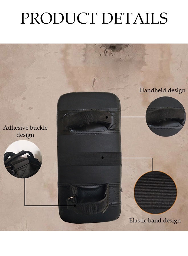 DUNISO Boxing Glove，Thick Taekwondo Kick Target，Arm Straight Baffle Curved Foot Target，Square Target，Can Be Used for Sanda, Taekwondo, Martial Arts Fighting，Former Red - Image 3