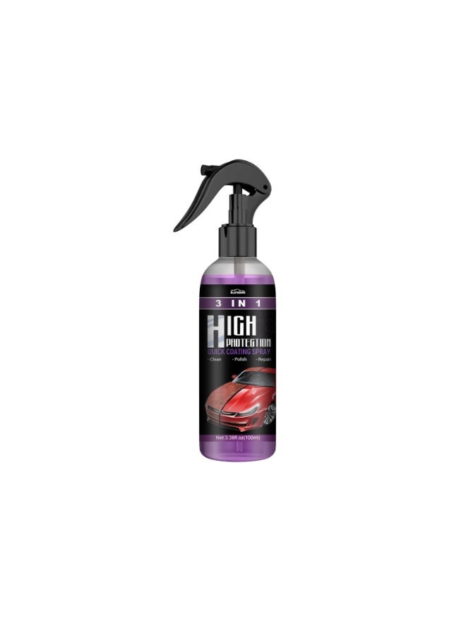 RAYHONG 3 in 1 High Protection Quick Car Coating Spray, Car Wax Polish Spray, Quick Detail Spray for Cars，Car Surfaces are Coated, Repaired and Polished to Remove Dirt and Grease Easily 100ml - Image 1