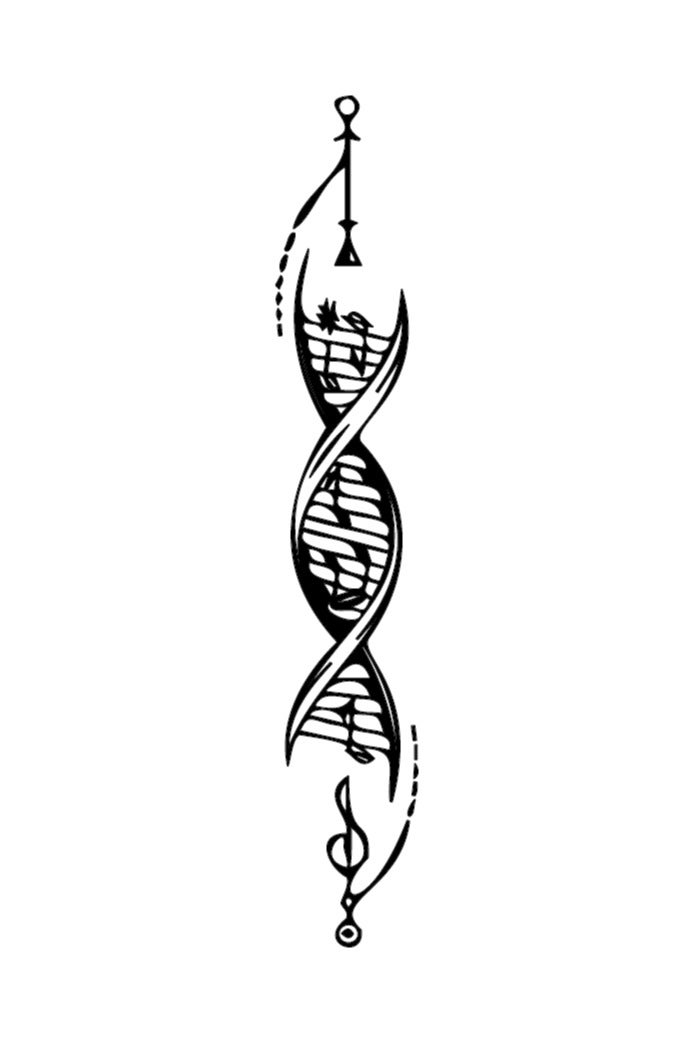 Tatu Your Life 3 Weeks Temporary Tattoo - Music in my DNA