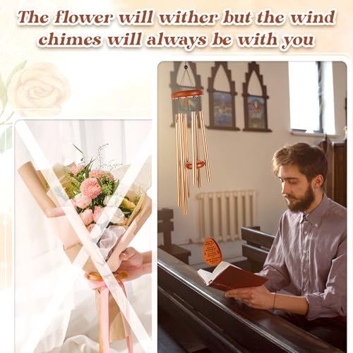 Damaigiift Christian Gifts for Women, Mothers Day Religious Gifts for Men Women, Christian Wind Chimes, Baptism, Birthday, Easter, Faith Based Gift for Boys Girl Friends Mom Sister Kids, Bible Verse Scripture - Image 4