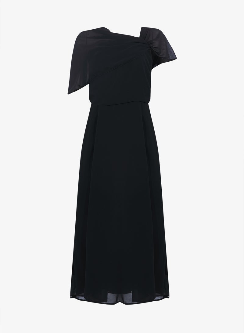 Ella Plus One Shoulder A-line Dress With Slit - Image 1