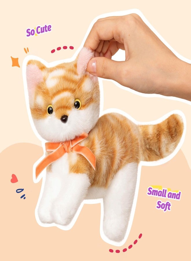 Ditucu Cat Stuffed Animals Cute Soft Kitten Plush Doll Small Kitty Plushies Toys Gifts for Kids Brown 6 inch - Image 4