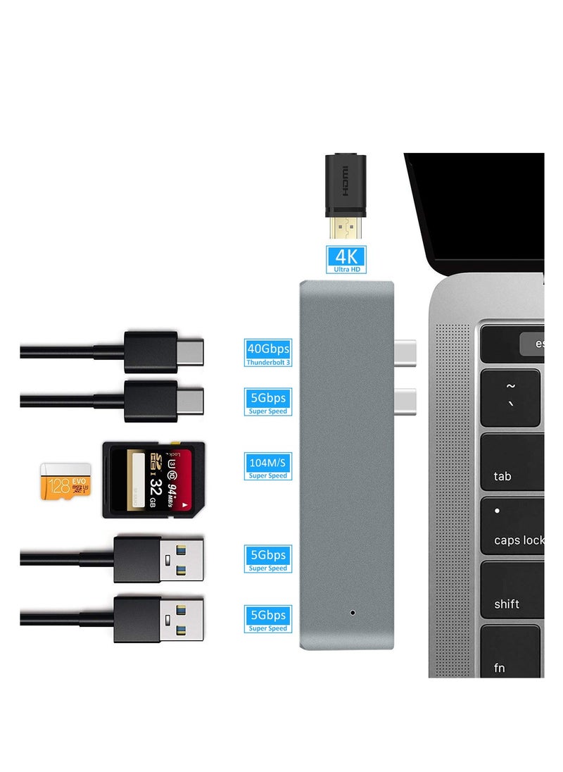 Generic - 7-in-1 MacBook Pro/Air Dedicated Docking Station Hub Adapter - Image 1