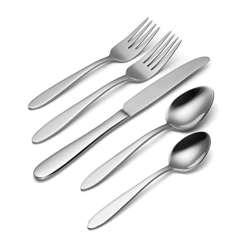Oneida Mooncrest 20-Piece Flatware Set, Service for 4, Silver - Image 3
