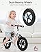 KRIDDO Toddler Balance Bike 2 Year Old Kids Balance Bike for 25 Years Old Dual Bearing for Smoother Riding Adorable Plate Adjustable Seat and Handlebar Toddler Bike Gifts Age 23 White - Image 4
