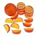 Woration 19 Pieces Artificial Orange & Slices Blocks Simulation Fruits Model Realistic Orange Home Decoration Fake - Image 2